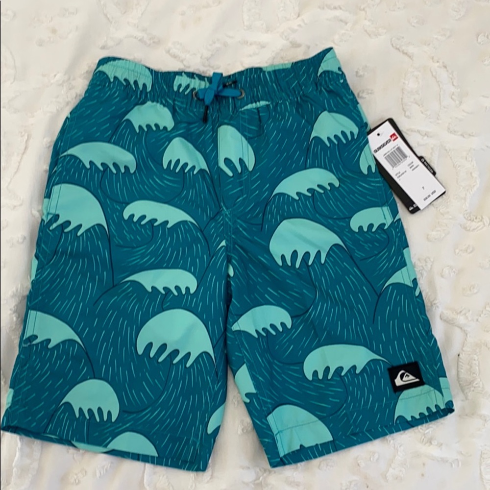 Boys quicksilver swim trunks new with tags
